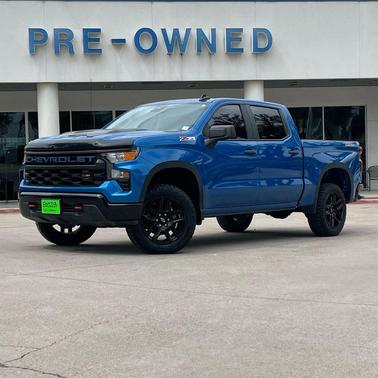 Glacier Blue Metallic 2023 Chevrolet Silverado 1500 Custom Trail Boss