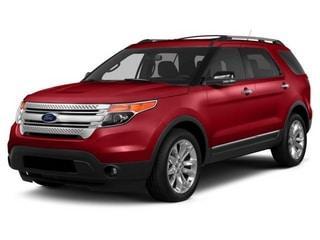 Red 2015 Ford Explorer XLT