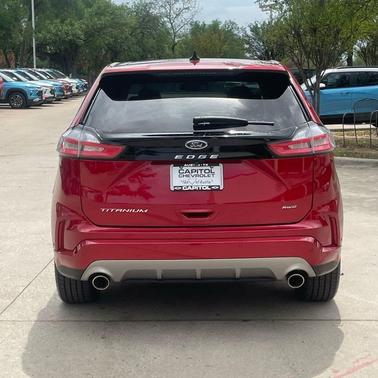 Rapid Red Metallic Tinted Clearcoat 2022 Ford Edge Titanium