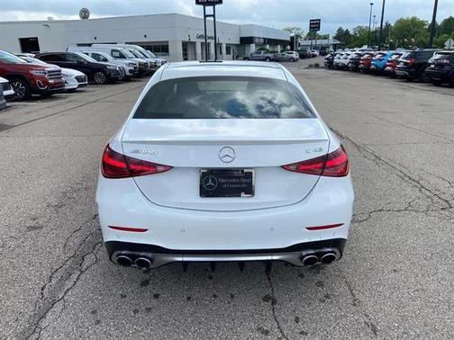 MANUFAKTUR Moonlight White Metallic 2023 Mercedes-Benz AMG C 43 4MATIC