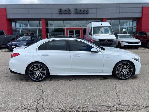 MANUFAKTUR Moonlight White Metallic 2023 Mercedes-Benz AMG C 43 4MATIC