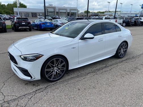 MANUFAKTUR Moonlight White Metallic 2023 Mercedes-Benz AMG C 43 4MATIC