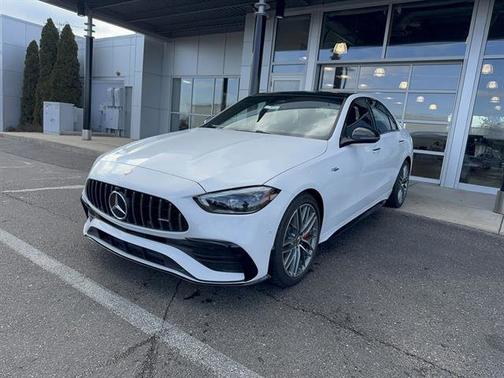 MANUFAKTUR Moonlight White Metallic 2026 Mercedes-Benz AMG C 43 4MATIC