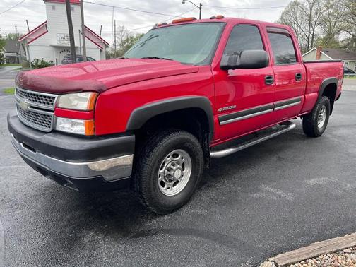 Red 2005 Chevrolet Silverado 2500 LT H/D Crew Cab