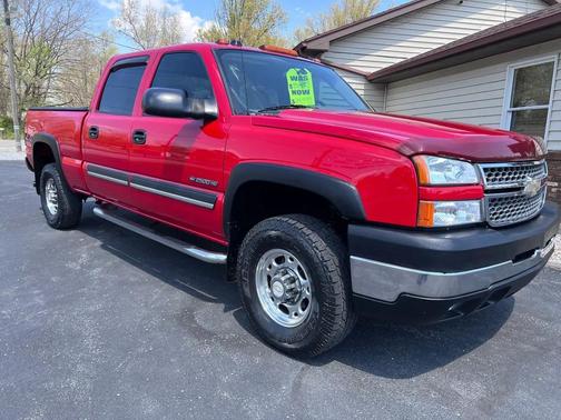 Red 2005 Chevrolet Silverado 2500 LT H/D Crew Cab