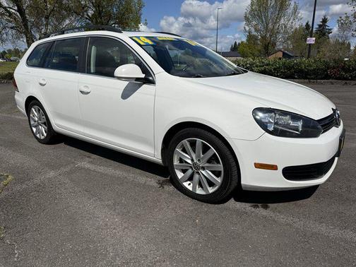 Candy White 2014 Volkswagen Jetta SportWagen DSG TDI w/Sunroof & Nav Wagon