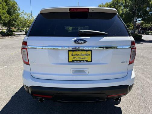 White Platinum Metallic Tri-Coat 2013 Ford Explorer XLT