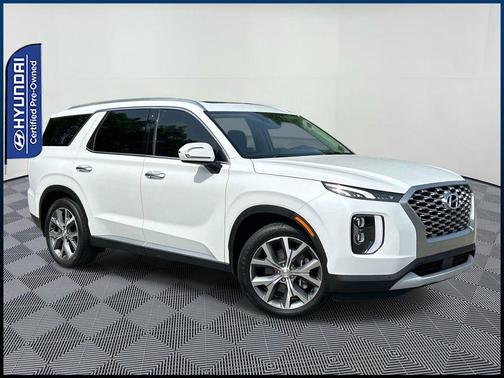 White 2021 Hyundai PALISADE SEL