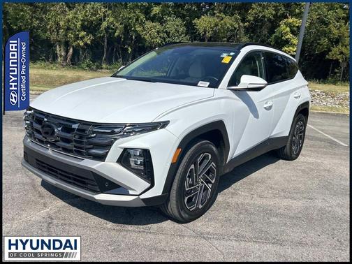 White Pearl 2025 Hyundai TUCSON Hybrid Limited