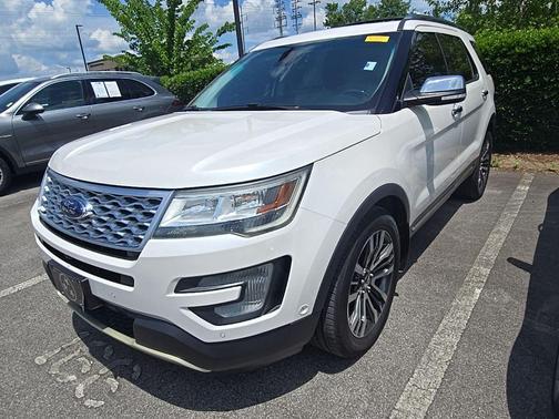 White Platinum Clearcoat Metallic 2016 Ford Explorer Platinum