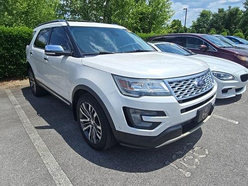 White Platinum Clearcoat Metallic 2016 Ford Explorer Platinum