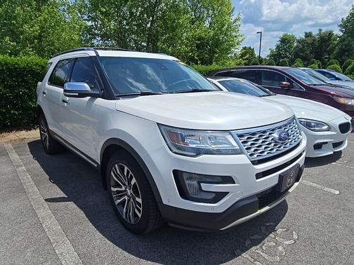 White Platinum Clearcoat Metallic 2016 Ford Explorer Platinum
