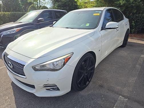 Moonlight White 2015 INFINITI Q50 Premium