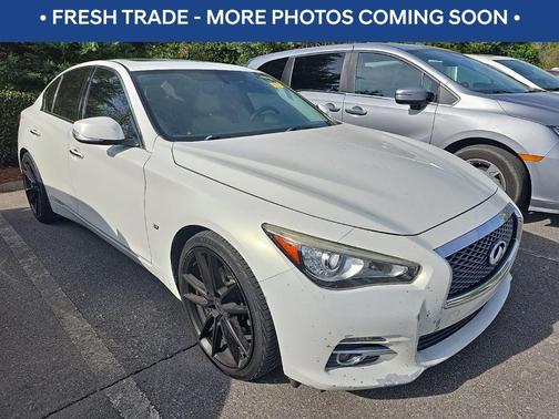 Moonlight White 2015 INFINITI Q50 Premium