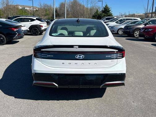White 2026 Hyundai SONATA Hybrid SEL