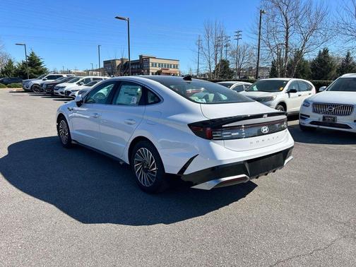 White 2026 Hyundai SONATA Hybrid SEL