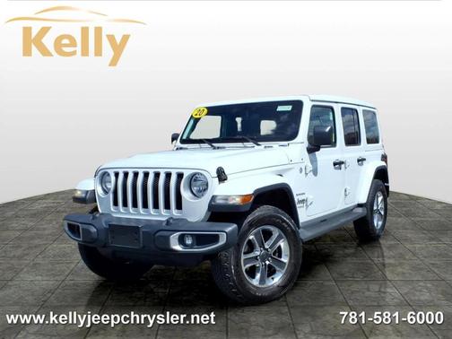 Bright White Clearcoat 2020 Jeep Wrangler Unlimited Sahara