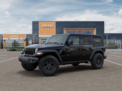 Black 2026 Jeep Wrangler Sport