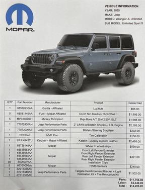 2026 Jeep Wrangler Sport