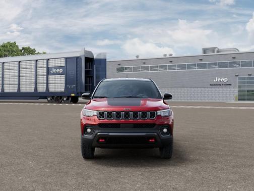 Red 2026 Jeep Compass Trailhawk