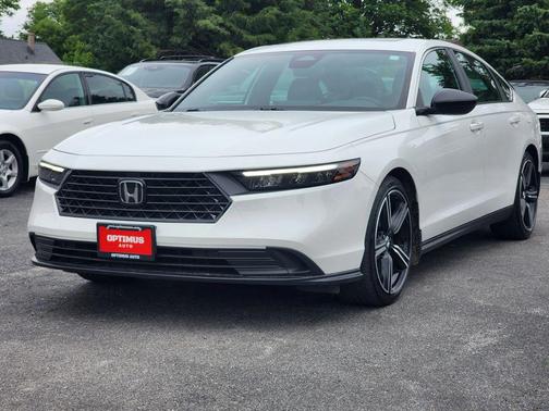 Platinum White Pearl 2023 Honda Accord Hybrid Sport