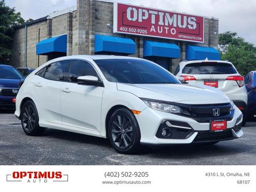 Platinum White Pearl 2021 Honda Civic EX