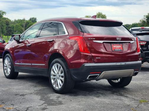 Red 2017 Cadillac XT5 Platinum
