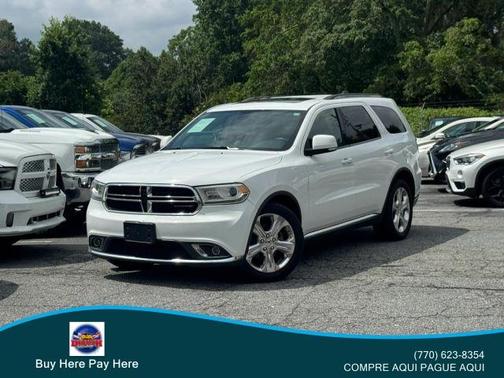 White 2015 Dodge Durango Limited