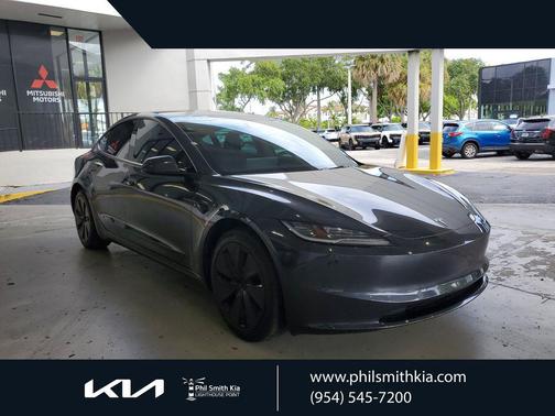 Stealth Grey 2025 Tesla Model 3 Long Range