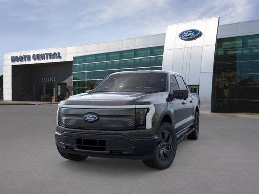 Agate Black Metallic 2025 Ford F-150 Lightning Flash