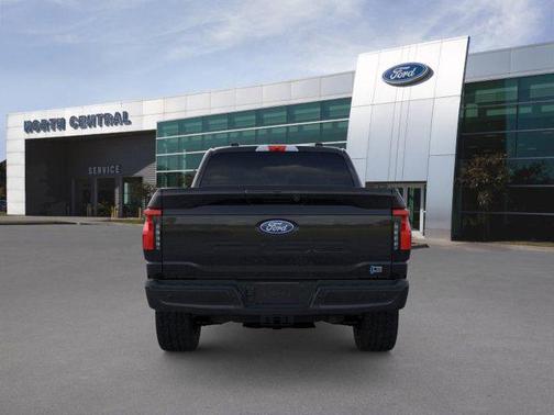 Agate Black Metallic 2025 Ford F-150 Lightning Flash
