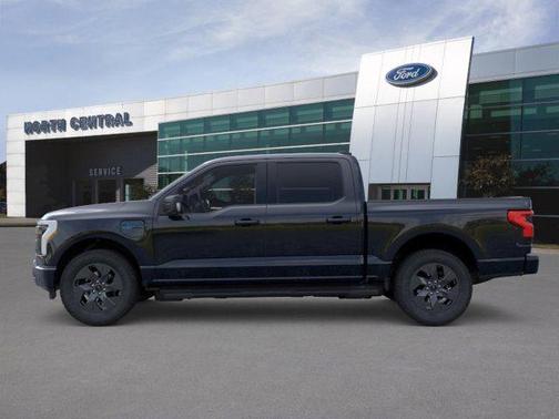 Agate Black Metallic 2025 Ford F-150 Lightning Flash