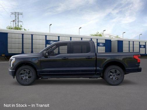 Agate Black Metallic 2025 Ford F-150 Lightning Flash