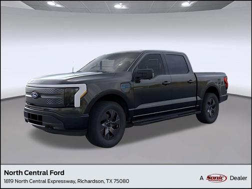 Agate Black Metallic 2025 Ford F-150 Lightning Flash