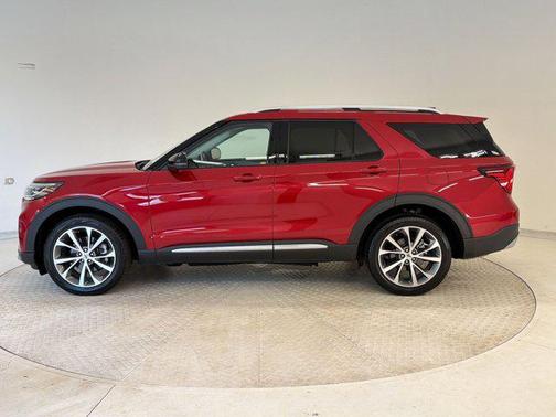 Rapid Red Metallic Tinted Clearcoat 2025 Ford Explorer Platinum