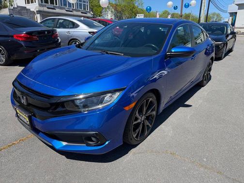 Aegean Blue Metallic 2020 Honda Civic Sport