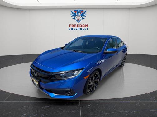 Aegean Blue Metallic 2020 Honda Civic Sport
