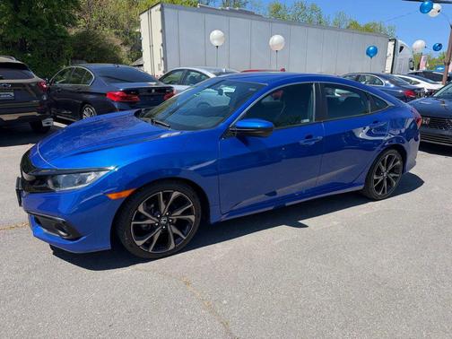 Aegean Blue Metallic 2020 Honda Civic Sport