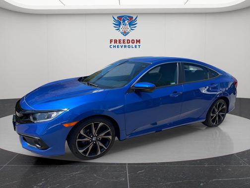 Aegean Blue Metallic 2020 Honda Civic Sport