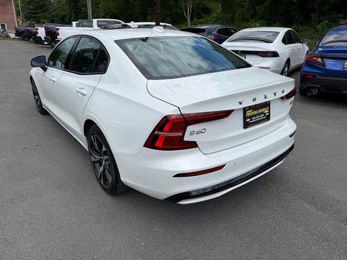Crystal White Metallic 2024 Volvo S60 B5 Core Dark Theme
