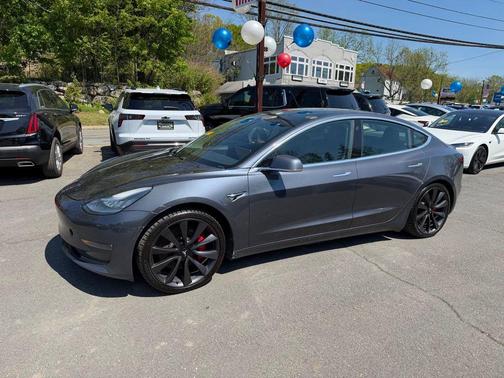 Gray 2020 Tesla Model 3 Performance