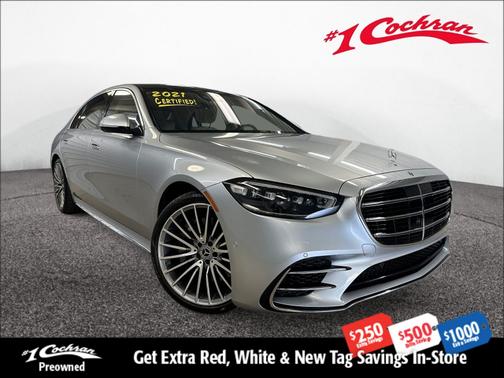 Black 2021 Mercedes-Benz S-Class S 580