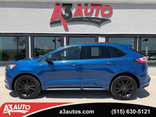 Atlas Blue Metallic 2021 Ford Edge SEL