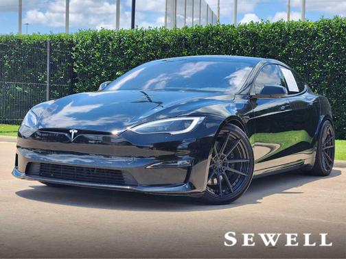 Silver 2022 Tesla Model S Plaid