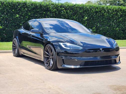 Silver 2022 Tesla Model S Plaid