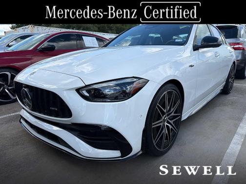 Polar White 2023 Mercedes-Benz AMG C 43 Base 4MATIC