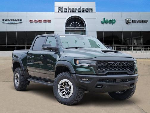 Serrano Green Metallic 2026 RAM 1500 RHO Crew Cab 4x4 5'7' Box
