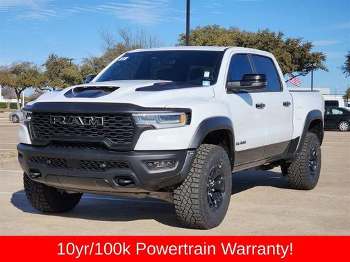 Bright White Clearcoat 2026 RAM 1500 RHO Crew Cab 4x4 5'7' Box