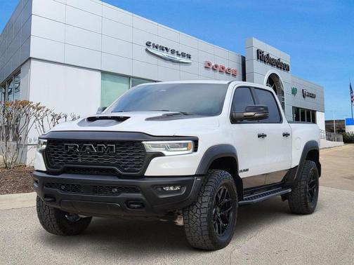 Bright White Clearcoat 2025 RAM 1500 RHO Crew Cab 4x4 5'7' Box