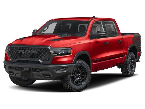 Bright White Clearcoat 2025 RAM 1500 RHO Crew Cab 4x4 5'7' Box